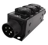 StagePort16S - CEE16 3-Phasen-Stromverteiler mit seitlichen Abgängen und Powercon Abgriffen aller drei Phasen