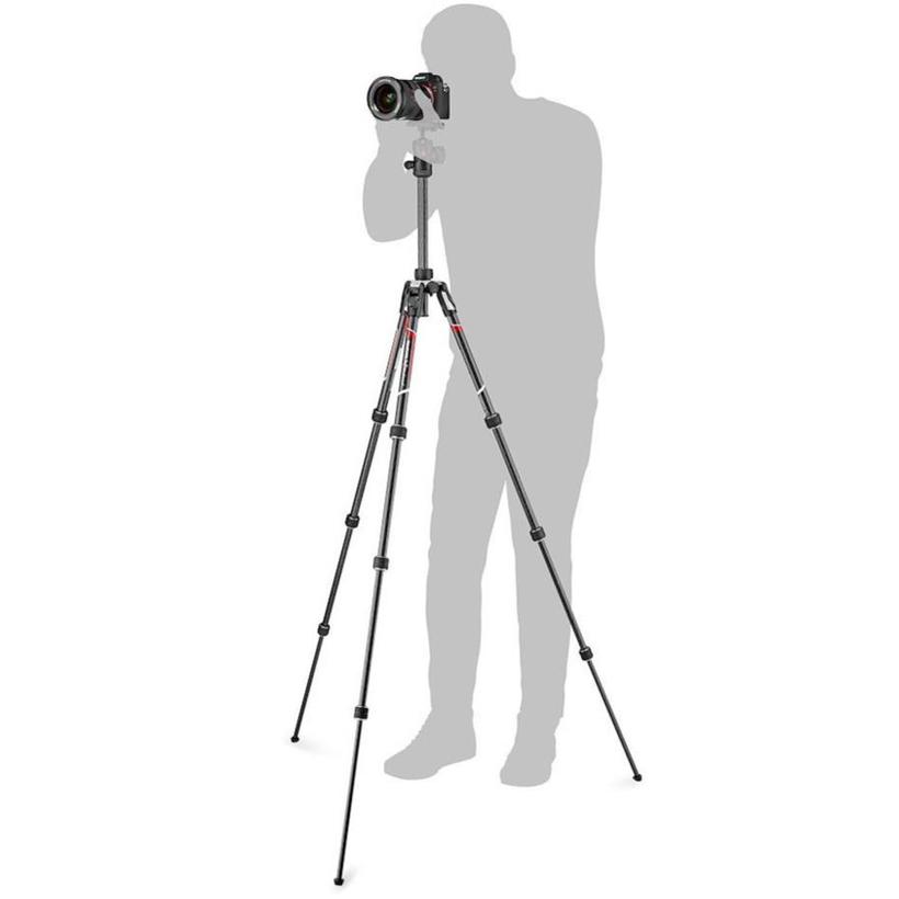 MANFROTTO Kit Twist aus Befree Advanced Carbon Reisestativ, Kugelkopf & Schnellwechselplatte, Tragetasche