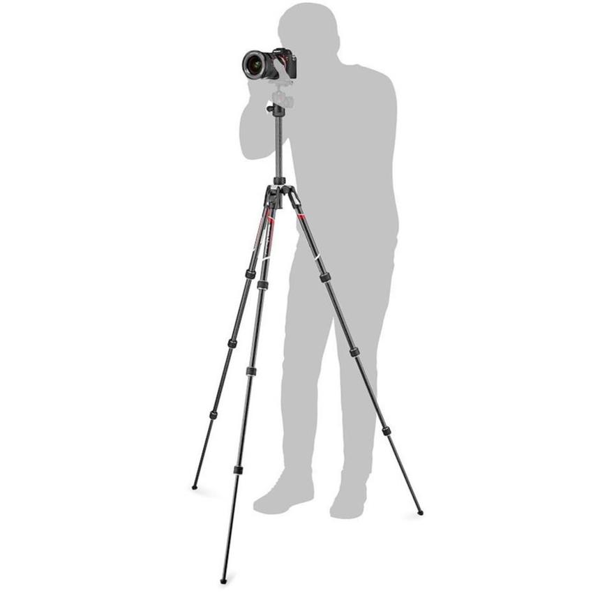 MANFROTTO Kit Twist aus Befree Advanced Carbon Reisestativ, Kugelkopf & Schnellwechselplatte, Tragetasche