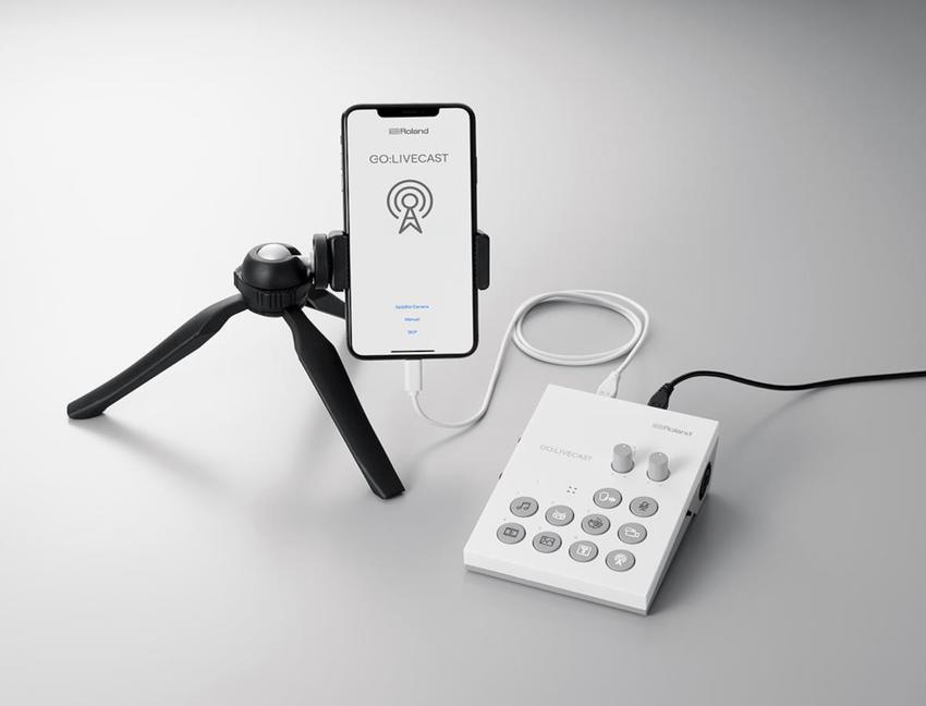Roland GOLIVECAST Audio Mixer Live-Stream-Studio für Smartphones