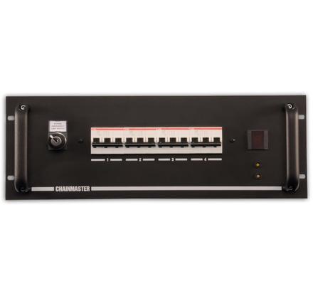 ChainMaster ProTouch Motor-Verteilung 4-ch, für Kettenzüge bis max. 1kW, BGV-C1 Einrichtbetrieb mit Gruppenabschaltung,