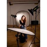 Lastolite Falthintergrund Doppelseitig Schwarz/Grau 150x180cm inklusive Tasche