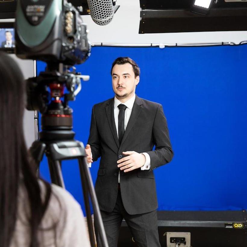 Manfrotto Panorama Hintergrund 4m Chromakey Blau 