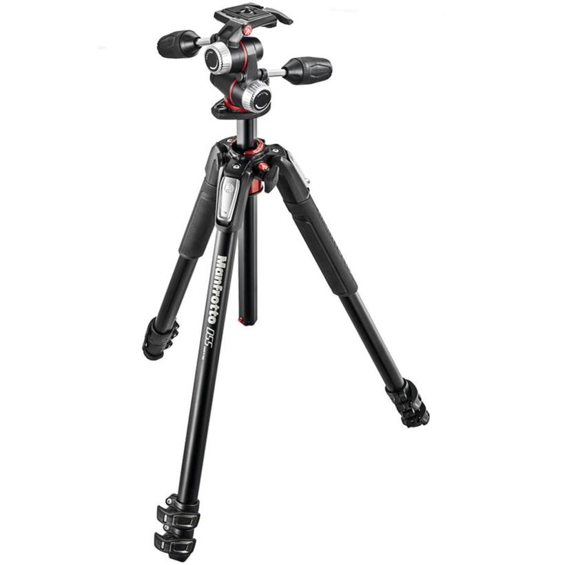 MANFROTTO 055 Aluminium Stativ  und 3-Wege-Neiger 