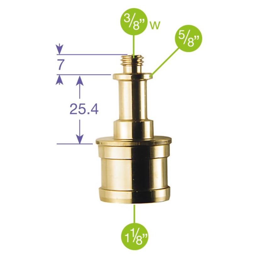 MANFROTTO CINE ADAPTER Kurzadapter 28mm weiblich auf 5/8" + 3/8" männlich