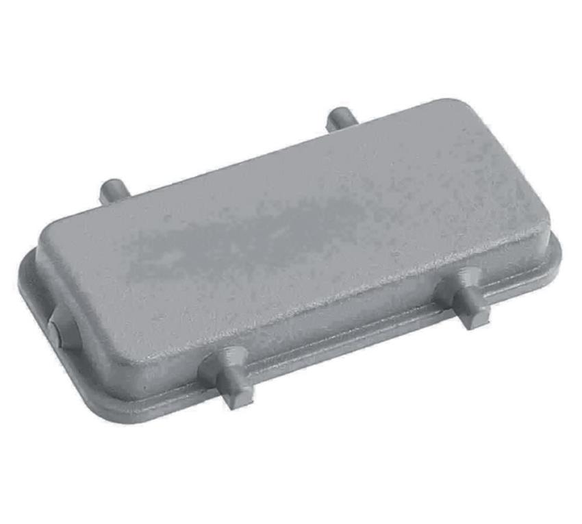 Harting HB-242-AK, Kunststoffabdeckung ohne Dichtung ohne Bügel, ohne Gummilippe