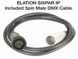 ELATION Sixpar 300 IP 18x 12 W RGBAW+UV LEDs, 15°,DMX 512-A (RDM), schwarz,IP 65
