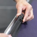 Manfrotto EzyFrame Vintage Aubergine, 2 x 2,3m Hintergrund im Vintage-Stil, Farbe: Aubergine, inkl. Rahmen und Tasche