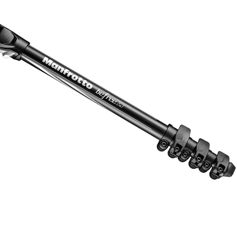 Befree 2N1 Alu, Klemmverschluss, integriertes Einbeinstativ Reisestativ QPL mit Tragetasche