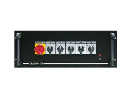 ChainMaster Handsteuerung D8, 4-Kanal, Basic, Typ III, IN CEE16/5, 4 Anwahlschalter Heben/Senken, Hauptwahlschalter,