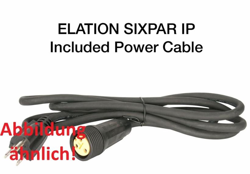 ELATION Sixpar 200 IP 12x 12 W RGBAW+UV LEDs, 15°,DMX 512-A (RDM), schwarz,IP 65