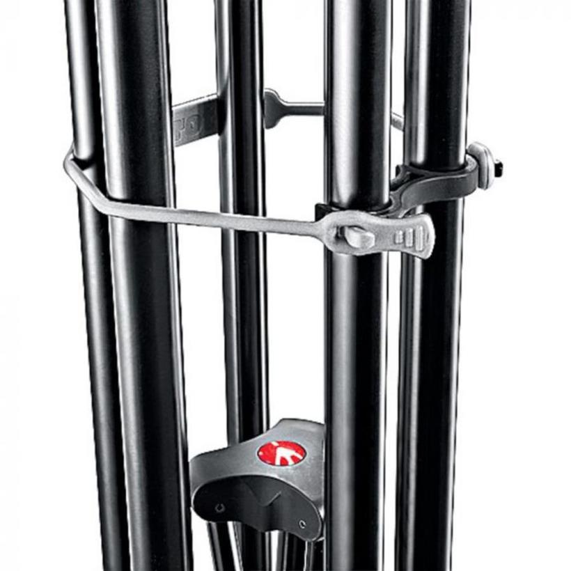 MANFROTTO Aluminium Teleskop Doppelrohr Stativ 