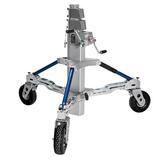 MANFROTTO LONG JOHN SILVER JUNIOR STAND FF EQUIPPED WITH FOAM FILL WHEELS !!AUSLAUFARTIKEL!!RESTPOSTEN!