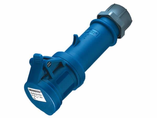 CEE Mennekes, 3pol, 16A/230V, Kupplung, Farbe blau, IP44 AUSLAFMODELL* Neue Artikelnummer: ME14521