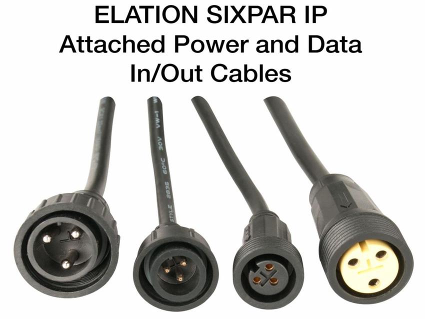 ELATION Sixpar 100 IP 7x 12 W RGBAW+UV LEDs, 15°,DMX 512-A (RDM), schwarz,IP 65