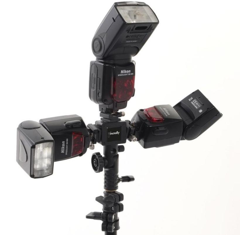 Lastolite Joe McNally Triflash: Blitzschuh für 3 Systemblitz 