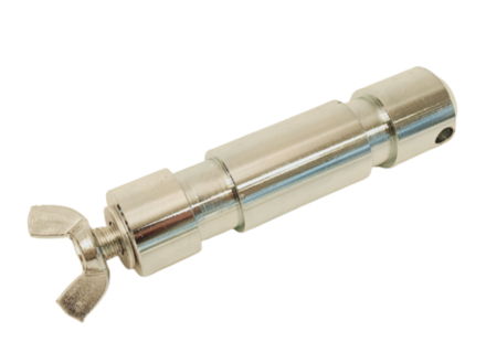 Ultralite TV-Zapfen 28mm, M10 mit Innengewinde, Stahl inkl. Flügelschraube M10x40 und U-Scheibe