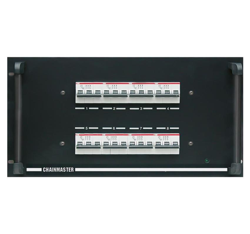 ChainMaster Handsteuerung D8,  8-Kanal, Typ II, Fernbedienung 6m Kabel, für Motoren bis 3kW, IN: CEE63/5,