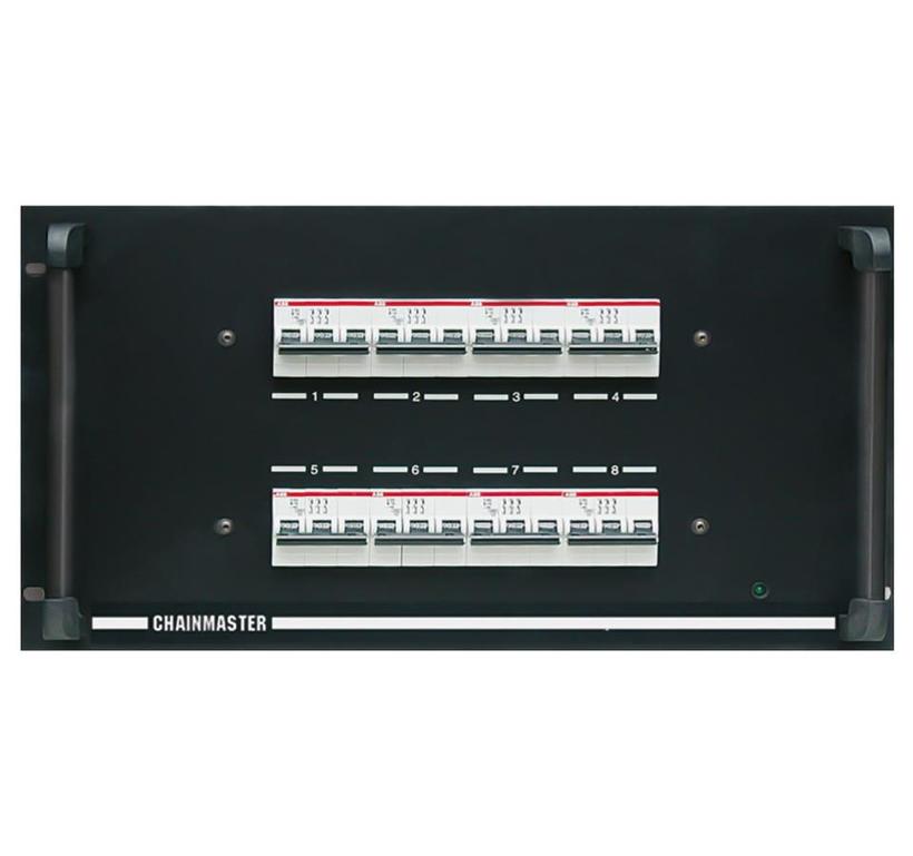 ChainMaster Handsteuerung D8,  8-Kanal, Typ II, Fernbedienung 6m Kabel, für Motoren bis 1kW, IN: CEE32/5,