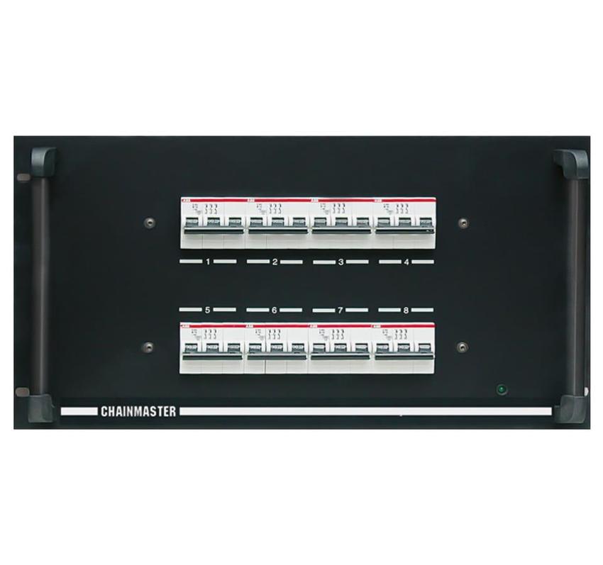 ChainMaster Handsteuerung D8,  8-Kanal, Typ II, Fernbedienung 6m Kabel, für Motoren bis 1kW, IN: CEE32/5,