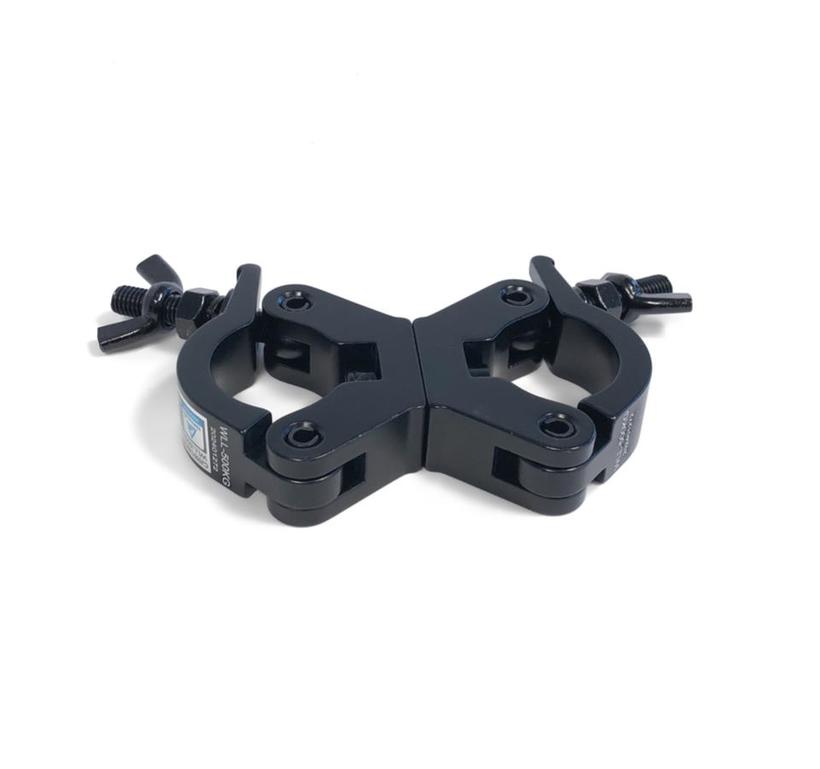 Ultralite Coupler, Slim Doppelschelle 30mm, M12, SCHWARZ, 48 mit TÜV, belastbar bis 500kg, **** NEUES MODELL ****