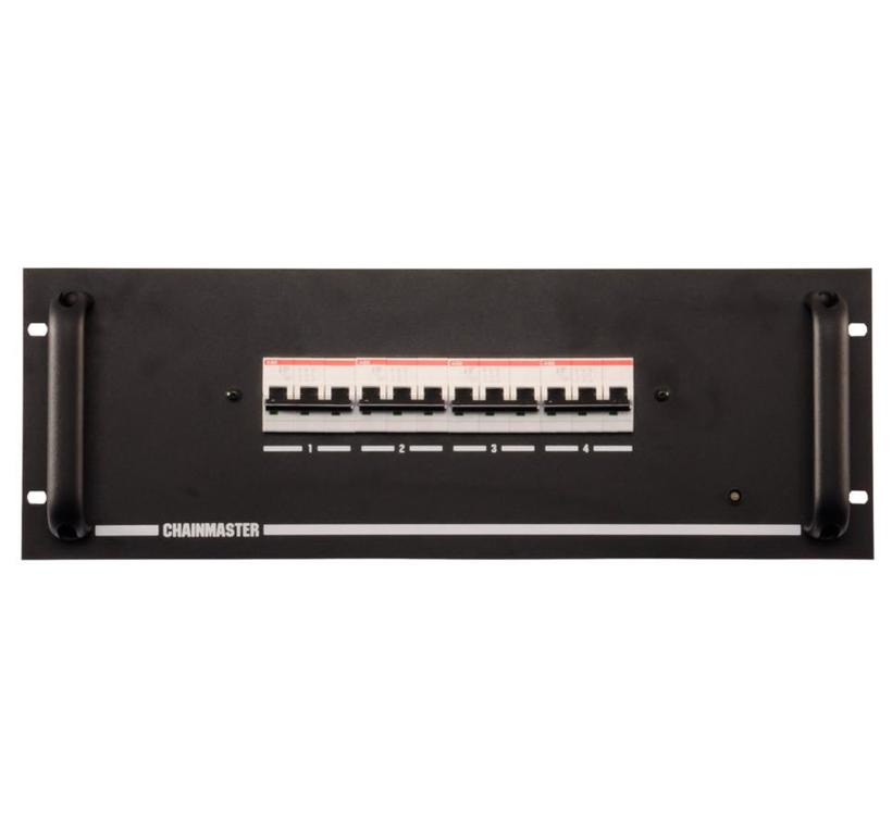 ChainMaster Handsteuerung D8,  4-Kanal, LED Fernbedienung 6m Kabel, für Motoren bis 1kW, IN: CEE16/5,