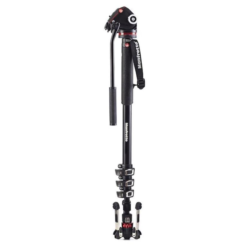 MANFROTTO XPRO Alu Video-Einbeinstativ mit 2-Wege-Neiger 4 Segmente