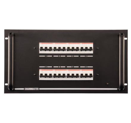 ChainMaster Handsteuerung D8,  8-Kanal, LED Fernbedienung 6m Kabel, für Motoren bis 1kW, IN: CEE32/5,