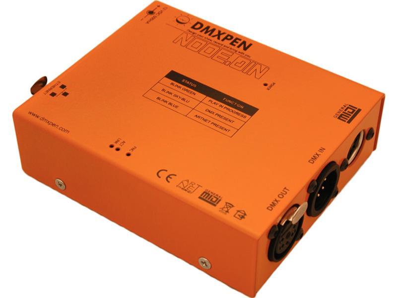 ULTRALITE DMXPEN Node01N, Konverter für beide Richtungen ArtNet-DMX, ArtNet-MIDI, DMX-MIDI