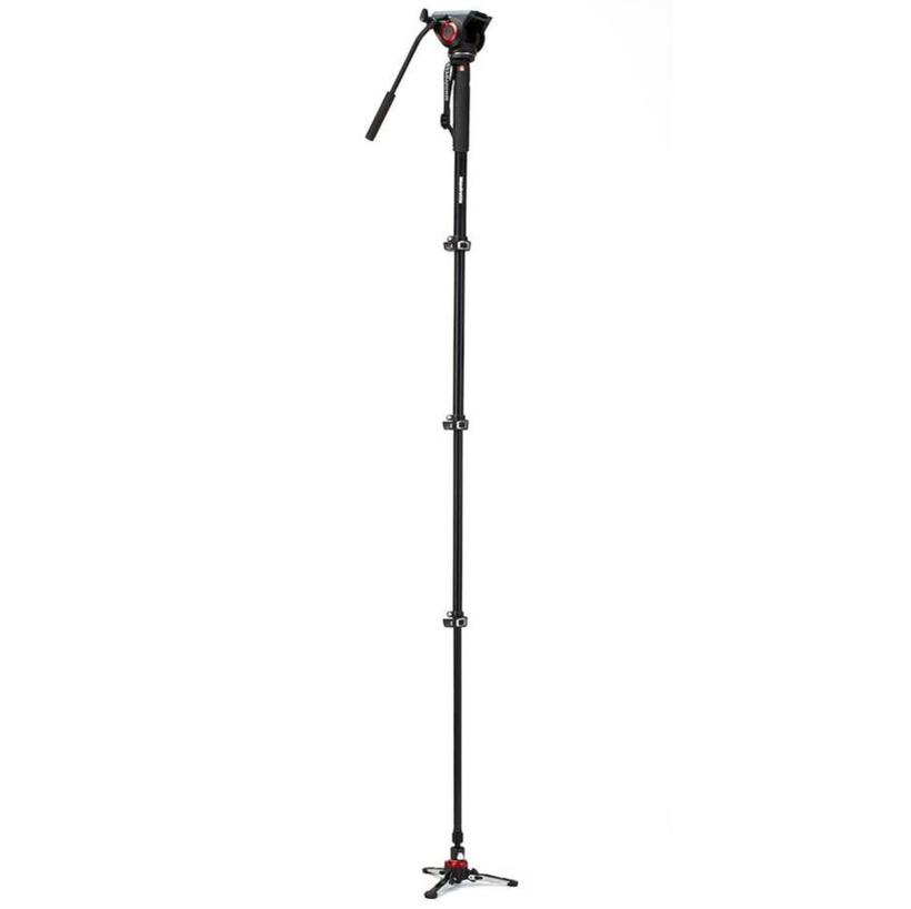 MANFROTTO XPRO Video-Einbeinstativ Aluminium mit Kopf 4 Segmente