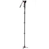 MANFROTTO XPRO Video-Einbeinstativ Aluminium mit Kopf 4 Segmente
