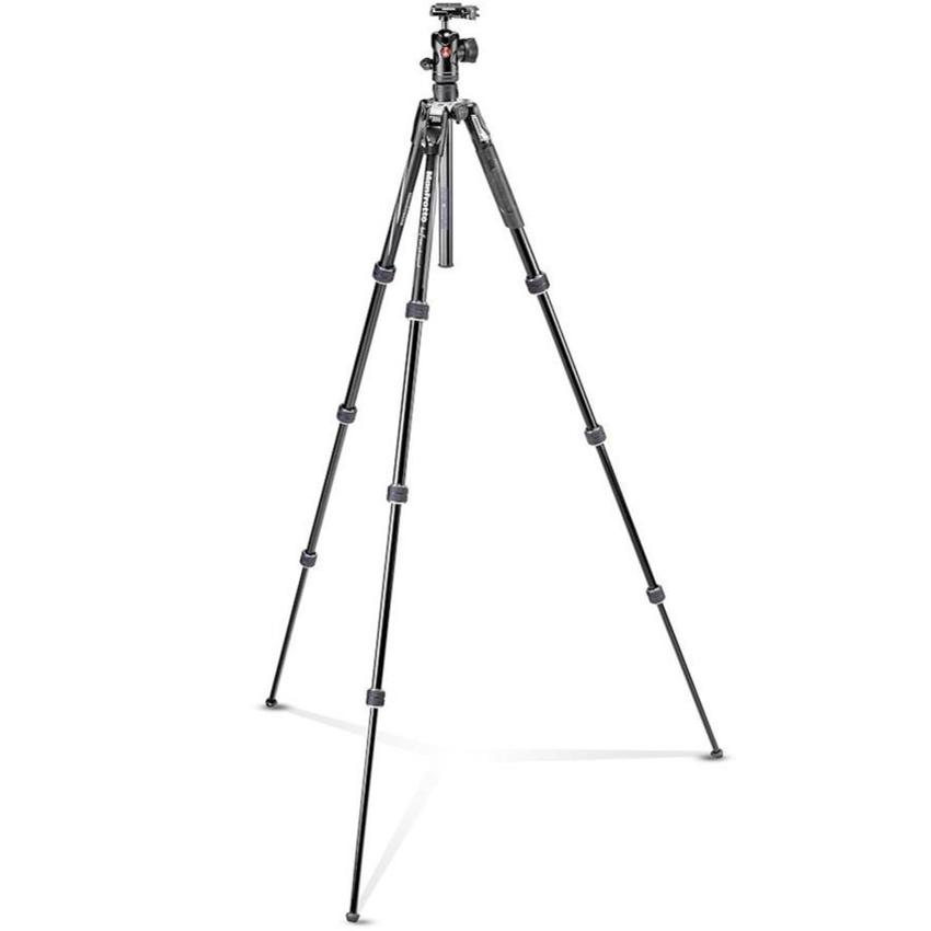 MANFROTTO Befree Advanced Alu Reisestativ Twist mit Kugelkopf, schwarz, inkl. Tragetasche