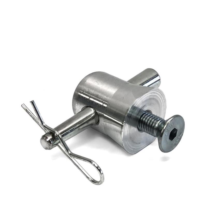 Litec K370                (inkl. M10 Senkkopf-Schraube) Half truss spigot + 1 steel pin + 1 R-spring (not for Dado)