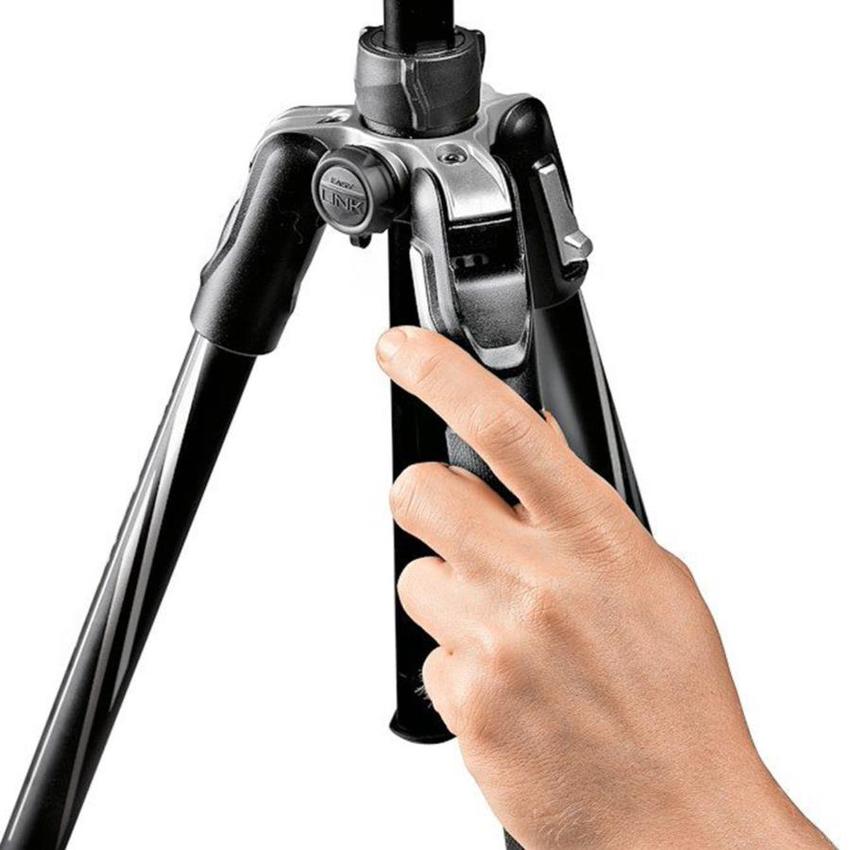 MANFROTTO Befree Advanced Alu Reisestativ Twist mit Kugelkopf, schwarz, inkl. Tragetasche