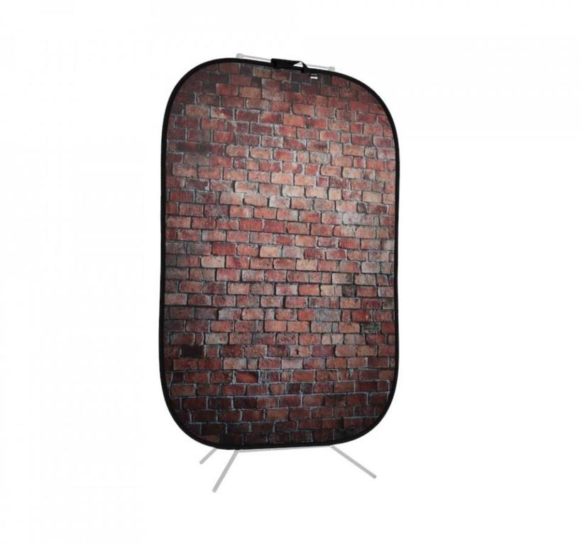 Manfrotto Urban Collapsible 1.5x2.1m Classic Red/Distressd White Brick