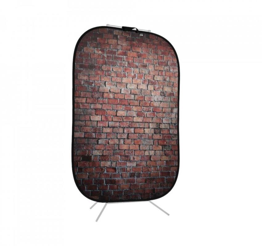 Manfrotto Urban Collapsible 1.5x2.1m Classic Red/Distressd White Brick