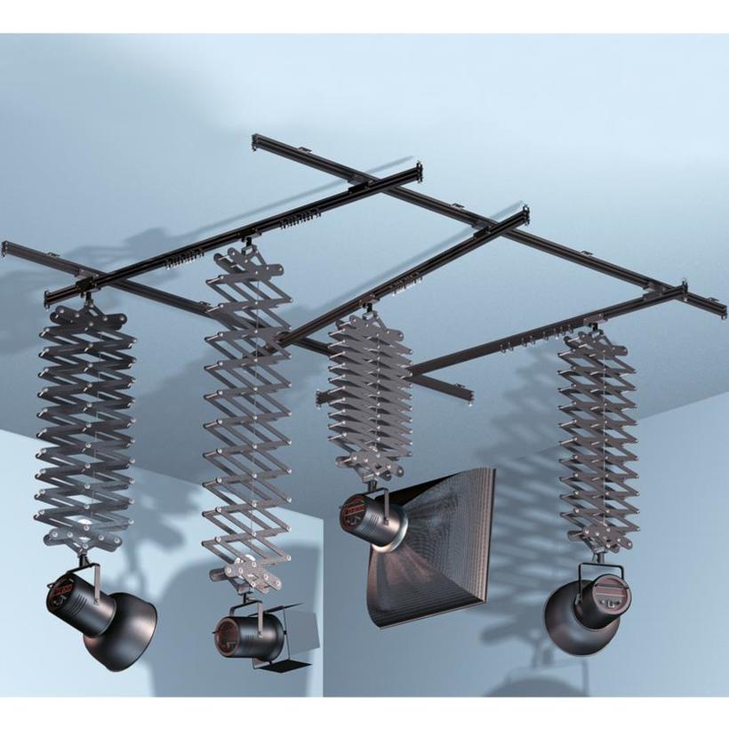 MANFROTTO TOP SYSTEM 54 Schienen System Komplettset 5x Deckenschienen, 5x Top Pantograph