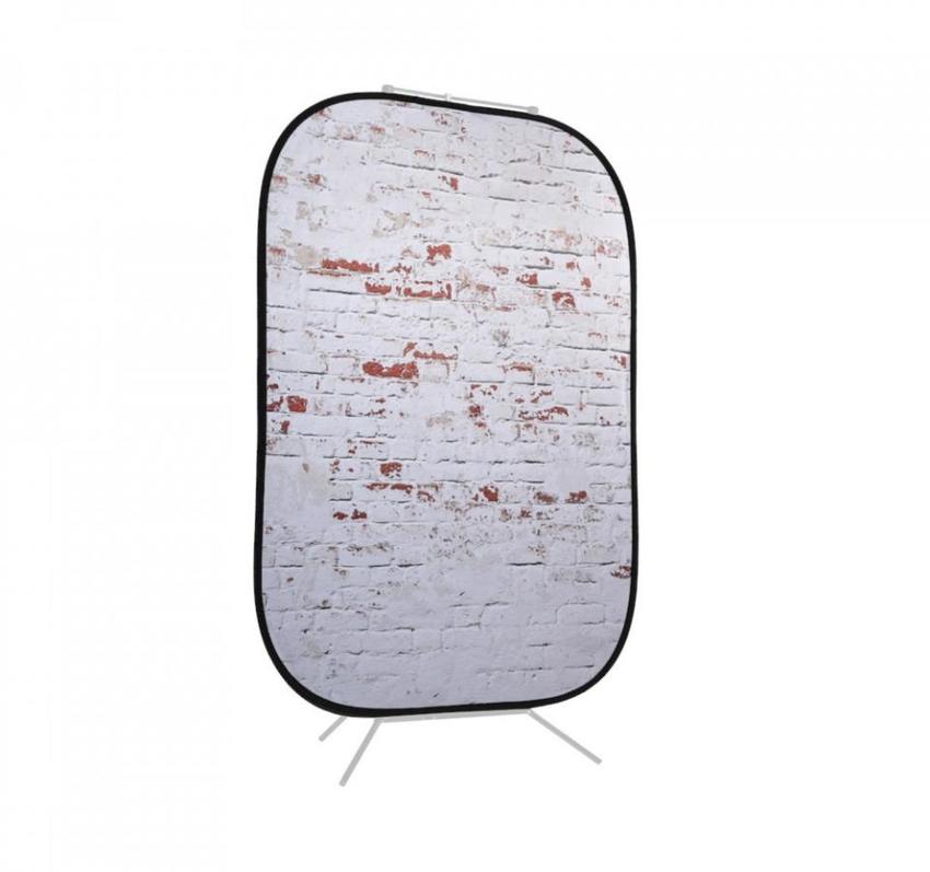 Manfrotto Urban Collapsible 1.5x2.1m Classic Red/Distressd White Brick