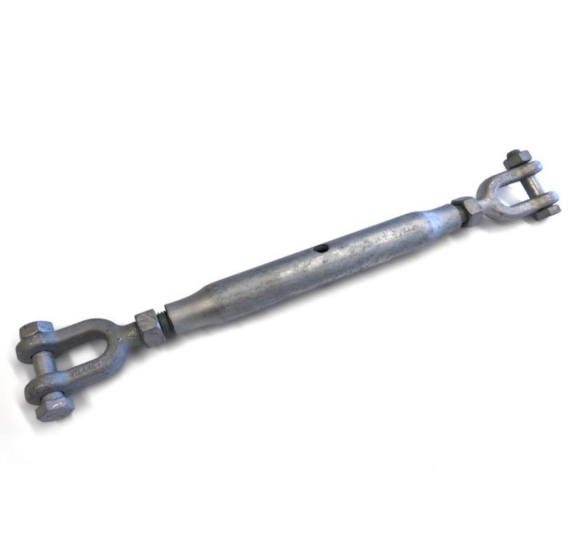 Ultralite Wantenspanner M16 mit Gabel/Gabel, feuerverzinkt, Tragkraft 1200kg WLL