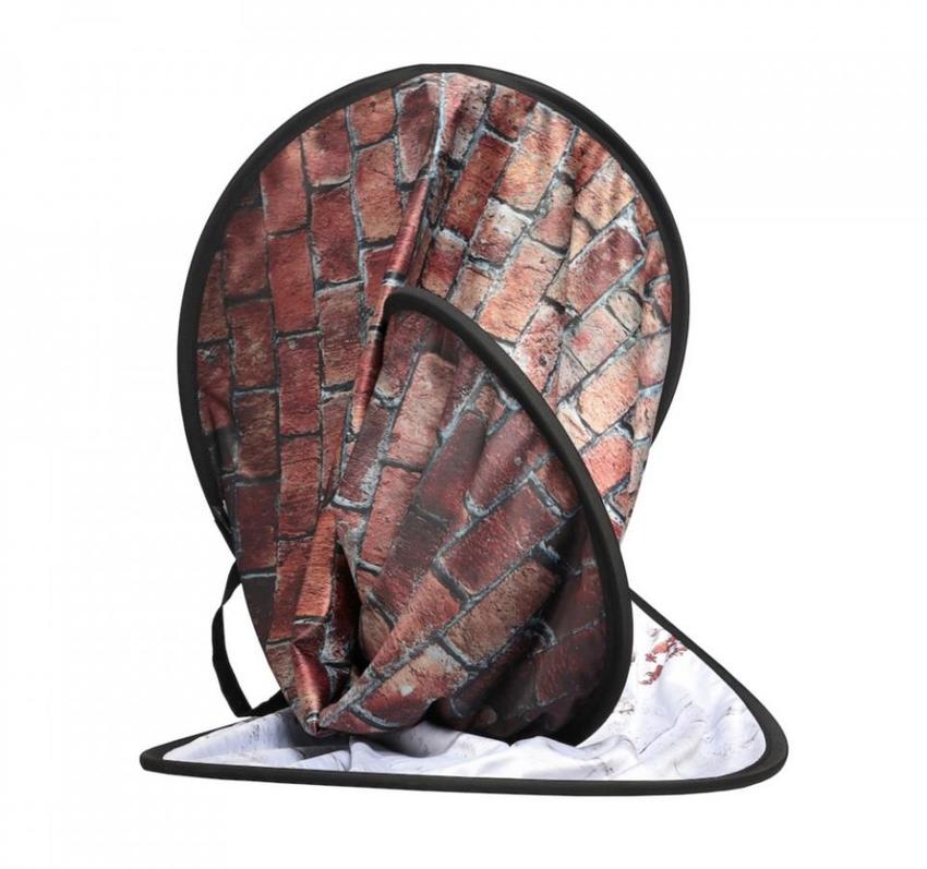 Manfrotto Urban Collapsible 1.5x2.1m Classic Red/Distressd White Brick