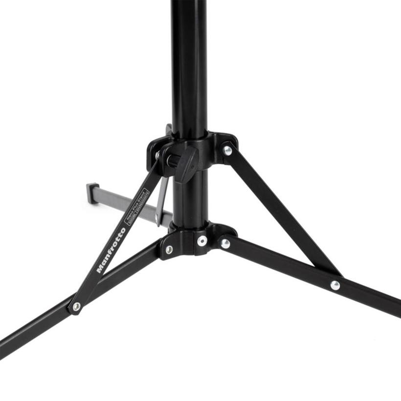 MANFROTTO NANO PLUS STAND, BLACK Stativ mit  Nivellierbein & herausnehmbarer Mittelsäule