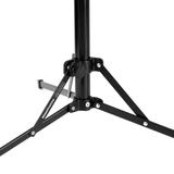 MANFROTTO NANO PLUS STAND, BLACK Stativ mit  Nivellierbein & herausnehmbarer Mittelsäule
