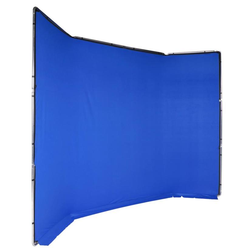 MANFROTTO Chroma Key FX Background Blue 4m x 2.9m (Kit mit Stoff und Rahmen)