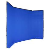 MANFROTTO Chroma Key FX Background Blue 4m x 2.9m (Kit mit Stoff und Rahmen)