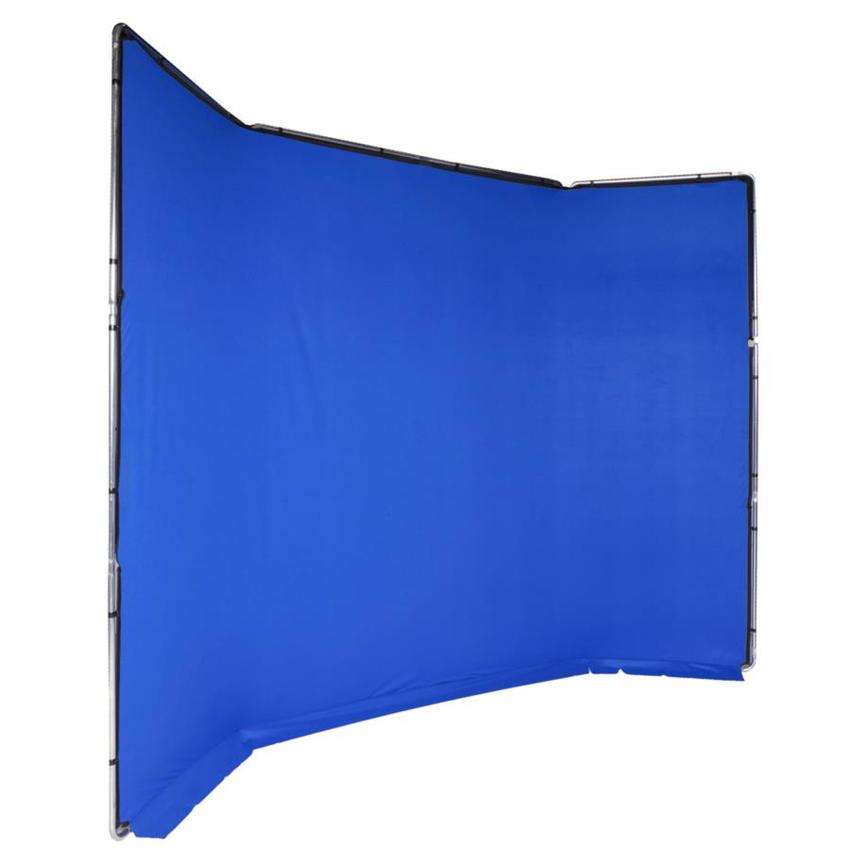 MANFROTTO Chroma Key FX Background Blue 4m x 2.9m (Kit mit Stoff und Rahmen)