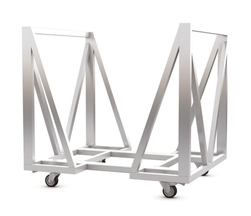 Litec CWB-V-CART Crowd Barrier Trolley for 10x CWB-B oder 22x CWB-BH, 1360x1155x1272 (H) mm