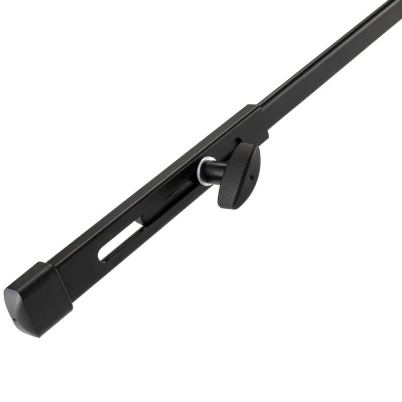 MANFROTTO NANO PLUS STAND, BLACK Stativ mit  Nivellierbein & herausnehmbarer Mittelsäule