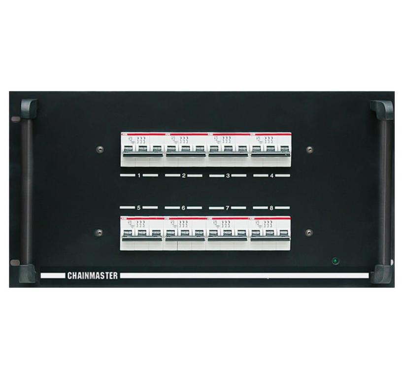 ChainMaster Handsteuerung D8,  8-Kanal, Fernbedienung 6m Kabel, für Motoren bis 3kW, IN: CEE63/5,