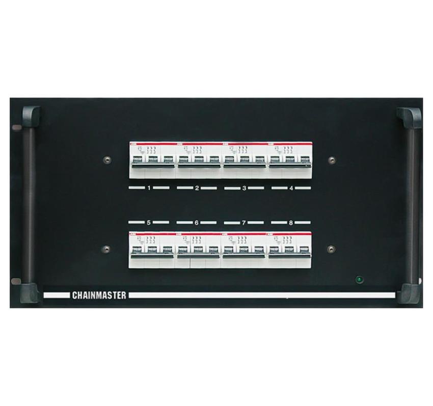 ChainMaster Handsteuerung D8,  8-Kanal, Fernbedienung 6m Kabel, für Motoren bis 3kW, IN: CEE63/5,