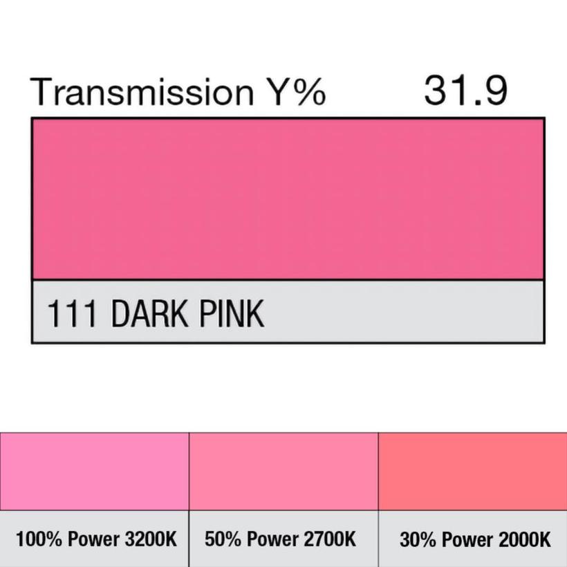 LEE-Filters, Nr. 111, Rolle 762x122cm normal, Dark Pink